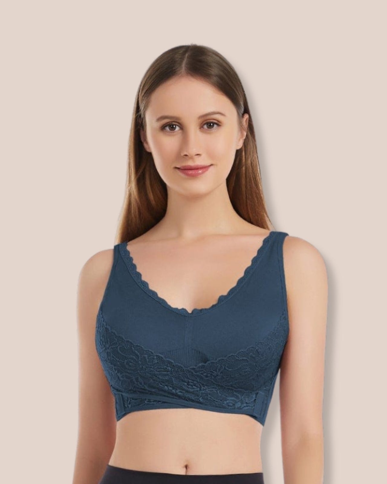 Soft Lace Bra - Wire-Free & Adjustable Fit